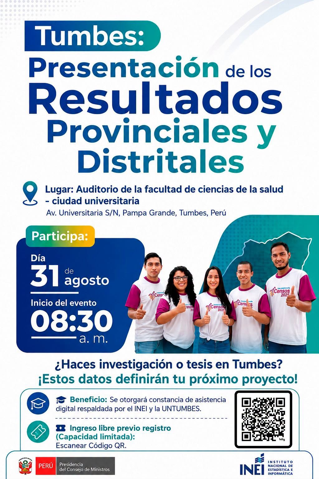 TUMBES: PRESENTACIÓN DE RESULTADOS PROVINCIALES Y DISTRITALES 
